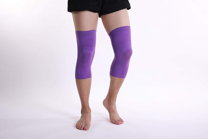 Doc Miller Knee Compression Sleeve Brace for Men & Women | Pair, Best Support for Workout, Running, ACL, Arthritis Pain Relief