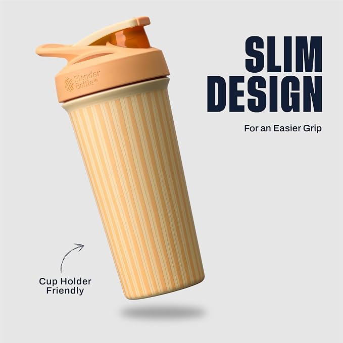 BlenderBottle Sport Sleek - Stainless Steel - 25-oz. - Full Color Yellow (Sunbeam Pop) (Amazon)