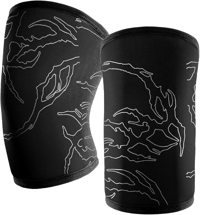 Gothic 7mm Neoprene Knee Sleeves for Weightlifting — Premium Compression Support for Men and Women, Powerlifting, Squats and Strength Training, IPL Pair | Compression Support for Men and Women, Powerlifting, Squats and Strength Training, IPL Pair