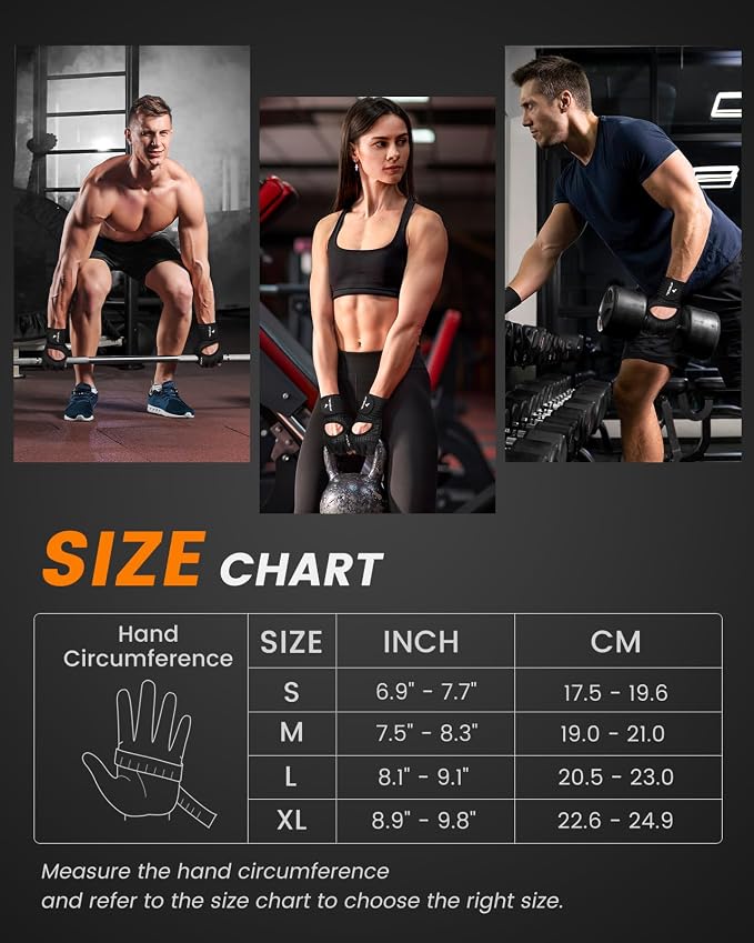 ATERCEL Gym Gloves for Men with Wrist Support, for Workout Weight Lifting | High-Elastic & Breathable | For Men & Women | Exercise & Fitness Ready
