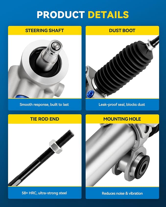 PHILTOP Power Steering Rack and Pinion for 2006-2011 Lucerne 3.8/3.9L | No.20787541, 19168962, 19133723, 19208460, 19133724, 221032