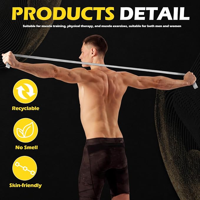 Seenelling 36 Pcs Resistance Bands Bulk Elastic Workout Bands for Home Gym Strength Training Yoga and Physical Exercise Loop for Men and Women