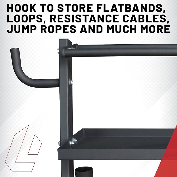 Lifeline Fitness Home Gym 3-Shelf Dumbbell and Kettlebell Storage Rack