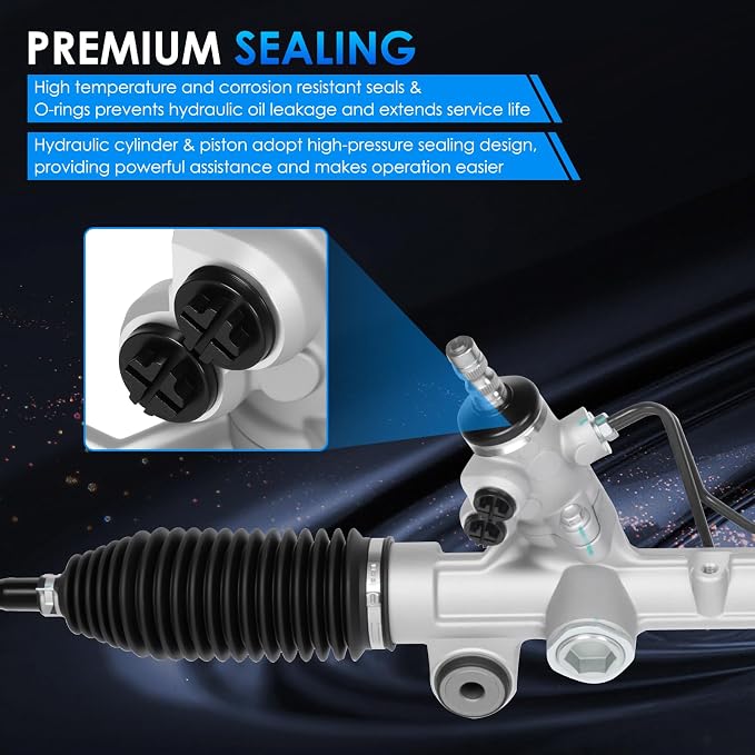 26-2619 Hydraulic Power Steering Rack and Pinion Fit for Toyota Sienna 2004-2006 3.3L 3300CC,Sienna 2007-2010 3.5L 3456CC Automotive Replacement Rack & Pinion Assembly 4425008040, 4425008030