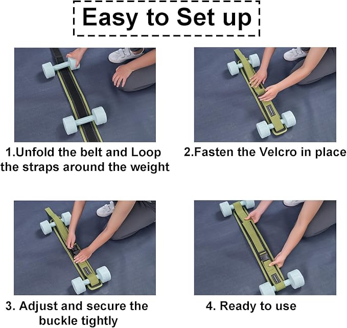 Hip Thrust Belt for Dumbbells,Booty Belt for Hip Thrust Slip-Resistant Padding