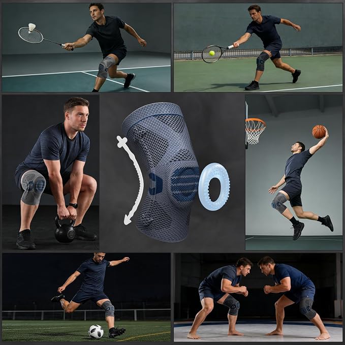 NEENCA Professional Knee Brace, Medical Knee Support for Women & Men Relief | Upgraded Version, Patented Patella Gel Pad & Side Stabilizers, For Knee Pain, Swelling, ACL,PCL, Circulation, Sports, Workout