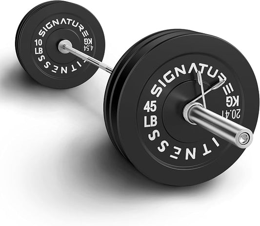 Fitvids 2-Inch Olympic Rubber Weight Plates Sets, Bumper Plates Set Barbell for Strength Training, 160-370 Lbs Multiple Options