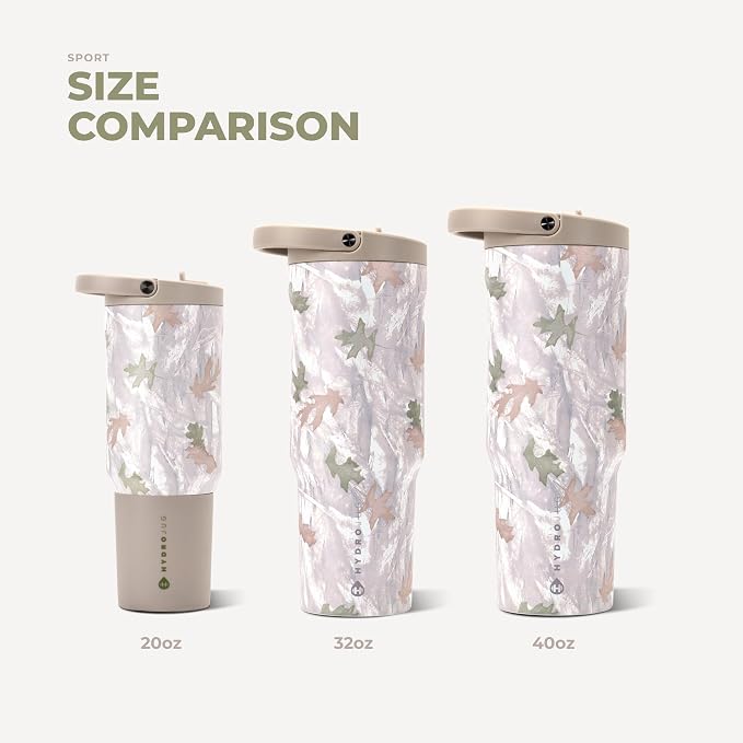 HydroJug Sport 40 oz Insulated Stainless Steel Water Bottle, Camo