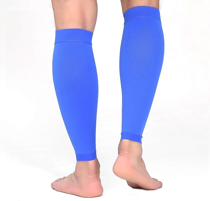 TOFLY Calf Compression Sleeve 20-30mmHg 1 Pair Footless For Men & Women | Footless Compression Socks For Leg Support, Shin Splint, Pain Relief, Swelling, Varicose Veins, Maternity, Nursing, & Travel