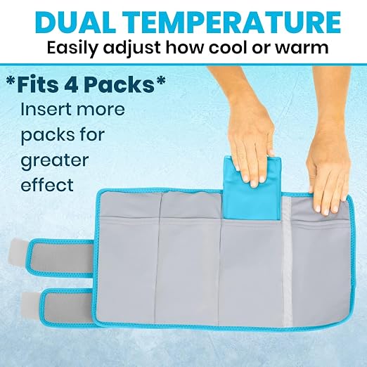 Vive Elbow Ice Pack Wrap - Ultra Cold Gel Ice Pack for Injuries Reusable | Elbow Support Compression for Cold/Hot Therapy - Adjustable for Men/Women, Sports Recovery, Arthritis, Tendonitis Pain Relief