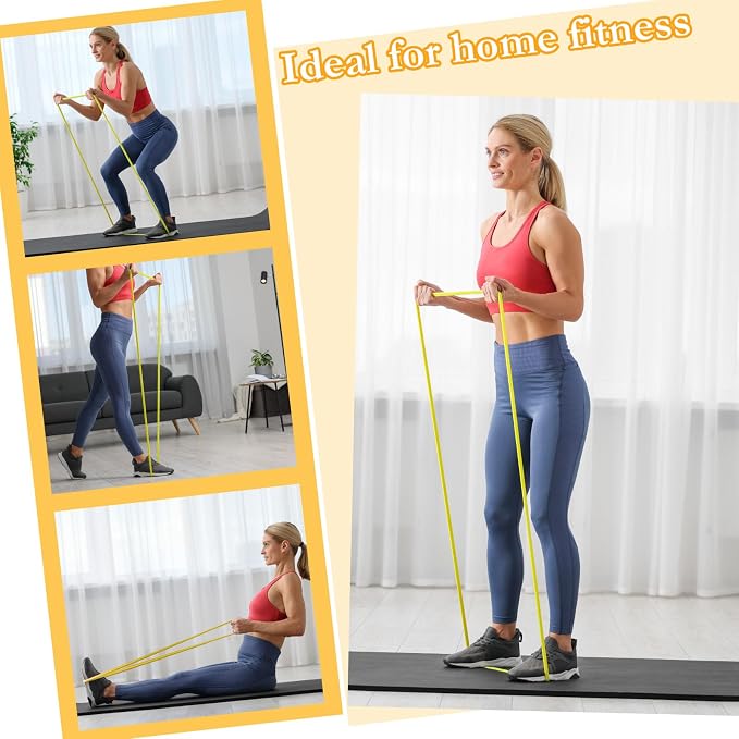 Foilswirl 8 Pcs Resistance Bands for Working Out | Pull Up Assistance Bands, Fitness, Full-body Training, Physical Therapy and Stretch Workout for Men, Women, Home, Outdoor