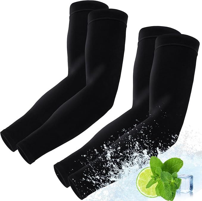 Arm Sleeves for Men Women – Cooling UV Sun Protection UPF 50+ Compression Sports Sleeves for Outdoor, Tattoo Cover Up
