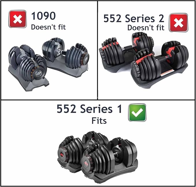 Replacement Weight Plates Compatible with Bowflex SelectTech 552 Series 1 | Precision Fit Replacement Plates for Adjustable Dumbbells - Restore Full Functionality