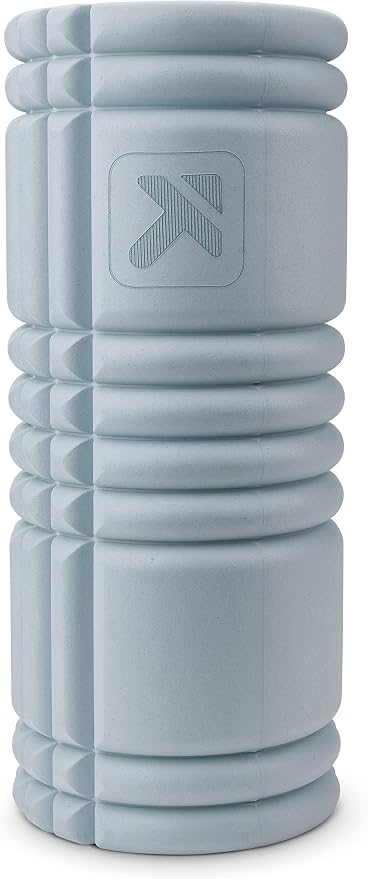 TRIGGERPOINT Performance Therapy Grid Patented Multi-Density Foam Massage Roller (80% Recycled) Exercise, Deep Tissue Muscle Recovery - Muscle Pain&Tightness, Improves Circulation (13"), Blue