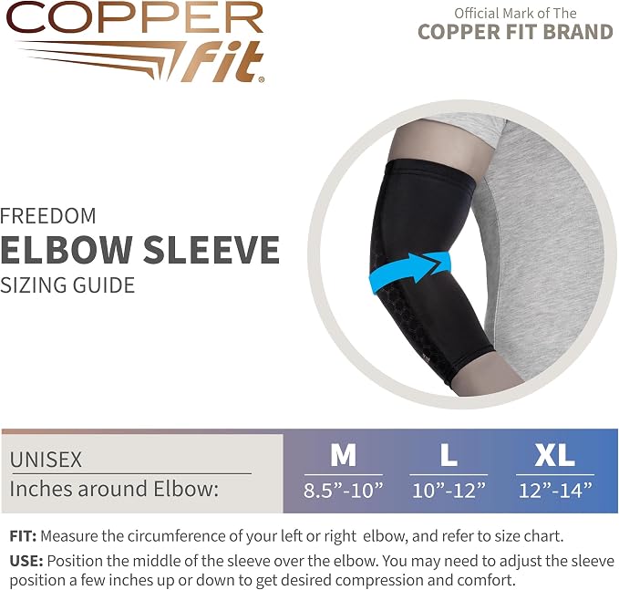 Copper Fit Freedom Elbow Compression Sleeve