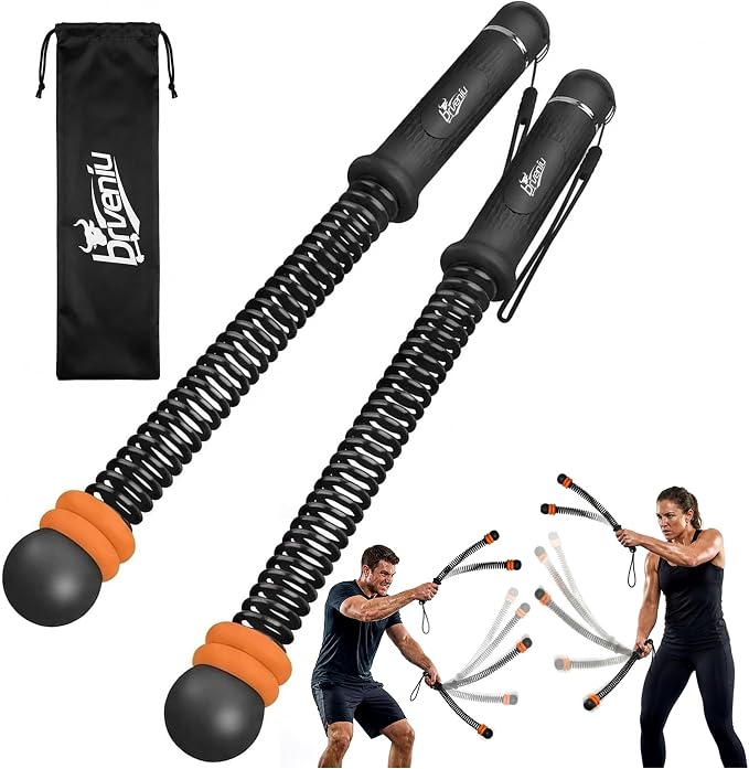 Ropeless Battle Rope Portable Cordless Weighted for Home Gym(Black) | Adjustable sliding weights No anchor needed Non-slip grip & wrist strap Quiet HIIT at home Full-body cardio & strength