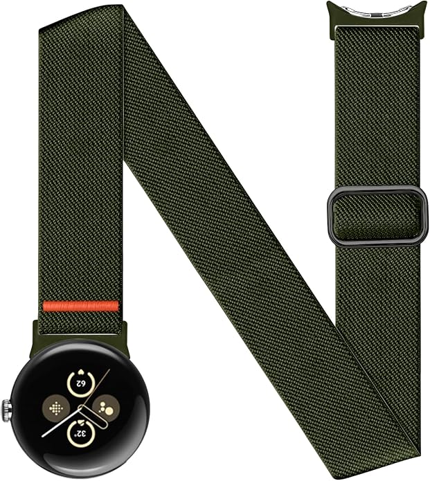 Sport Ankle/Arm Band Compatibel with Google Pixel Watch 1/2/3 4 (41mm) Google Pixel Watch 4 3 （45mm）,Elastic Nylon Arm Bands for Google Watch Men/Women