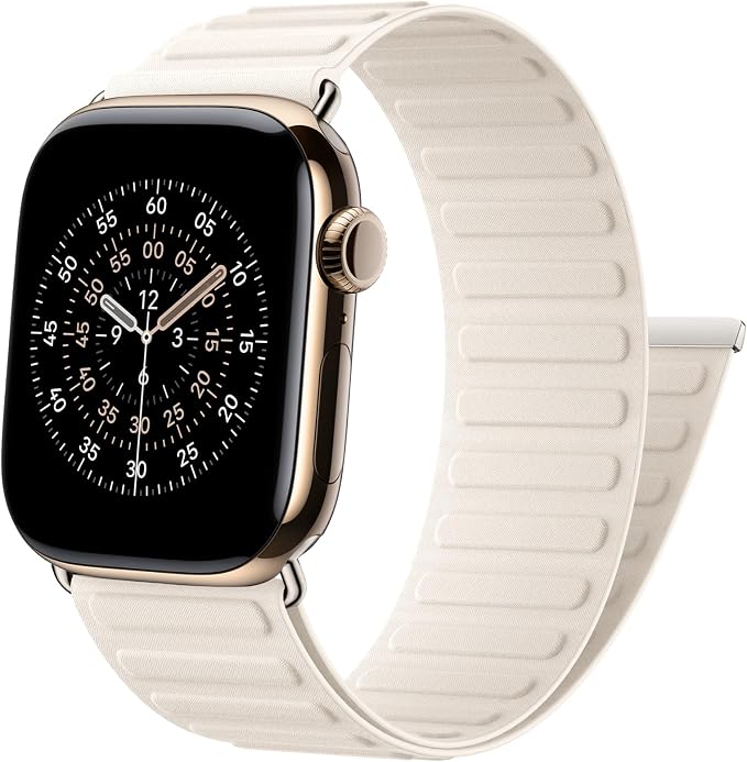 Magnetic Link Sport Band Compatible with Apple Watch Bands for Men Women | Patented Solo Loop Band 40mm 38mm 41mm 44mm 45mm 42mm 49mm, Sport Strap for iWatch Series 11 10 9 8 7 6 5 4 3 2 1 Ultra SE