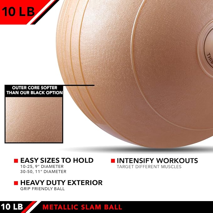 JFIT Slam Ball – Build Strength - Endurance & Power | Superior Grip | Sand-Filled Core | Indoor & Outdoor Use
