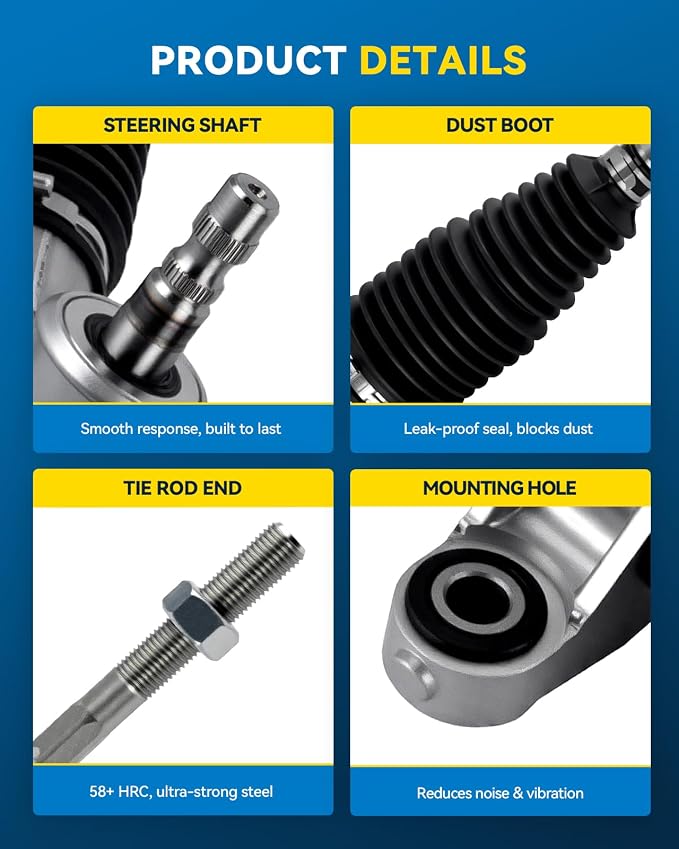 PHILTOP Power Steering Rack and Pinion for 09-13 Corolla(Japan Built) | No.4551012450, 1G2700, 4551012451