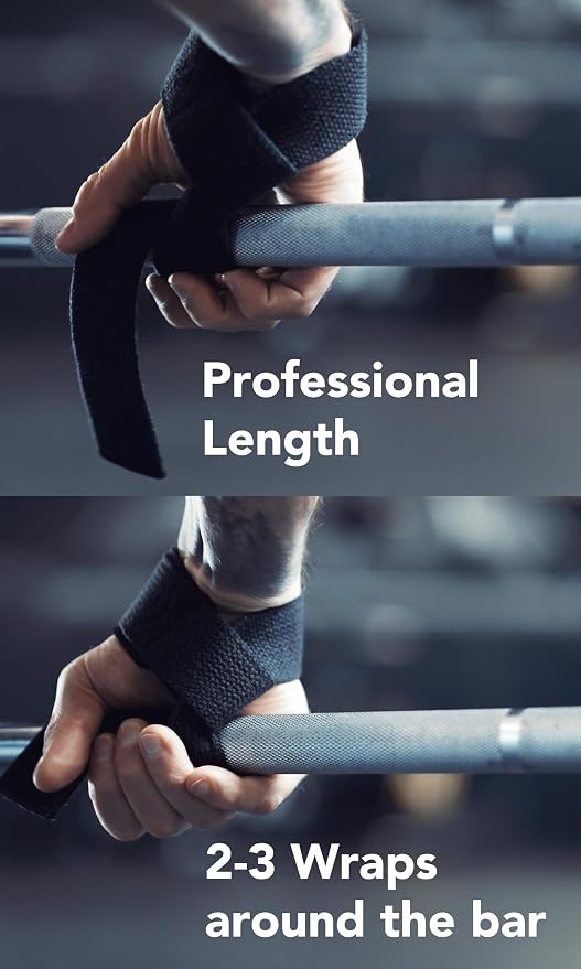 Fitgriff® Lifting Wrist Straps for Weightlifting, Gym, Deadlift, Workout (Made of Premium Cotton & Padded) - Men & Women