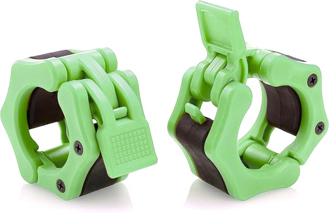 USA Made Olympic Barbell Collar 2 inch Quick Release Pair of Locking 2" Pro Weight Bar Plate Locks Clamp Clips for Workout Weightlifting Fitness Training