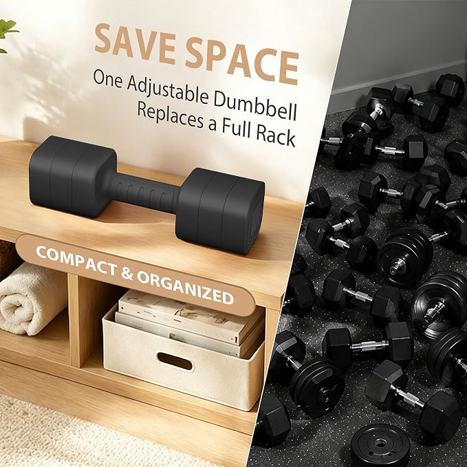 Adjustable Dumbbell Set of 2, 2.2-20LB Adjustable Weight Set, 3 in 1 Free Weights Dumbbells Set for women men at home, 2.2lb, 3.6lb, 5lb,10lb, 20lb, for Home, Office, Gym Exercise Training, Anti-slip Handle