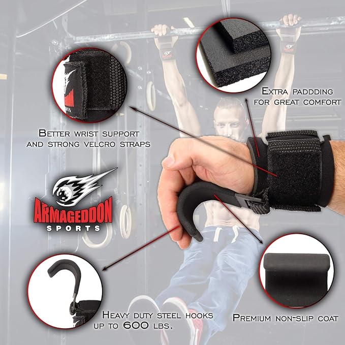 Premium Deadlift Straps, Weight Lifting Grips, Weight Lifting Hooks, Gym Grip Straps, Wrist Grips Weight Lifting, Pull Up Straps, Gym Hooks, Weight Grips, Hand Straps for Weight Lifting