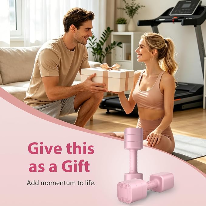 Adjustable Dumbbell Set of 2, 2.2-20LB Adjustable Weight Set, 3 in 1 Free Weights Dumbbells Set for women men at home, 2.2lb, 3.6lb, 5lb,10lb, 20lb, for Home, Office, Gym Exercise Training, Anti-slip Handle