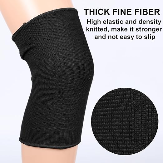 Knee Compression Sleeve For Women Men, Knee Braces for Knee Pain, Running Knee Brace, Knee Support For Knee Joint Pain (Black)
