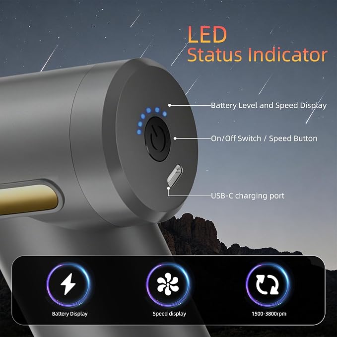 Massage Gun, Electric Massager, Suitable for Whole Body to Relieve Fatigue, Replaceable Massage Head Impact Massager, The Best Choice for Gift Giving (Gray-720)