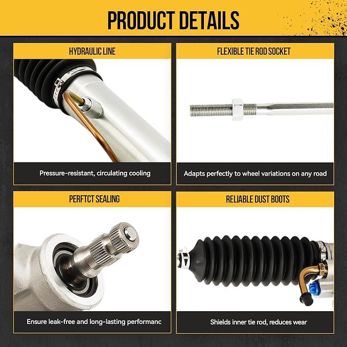 KAC Hydraulic Power Steering Rack and Pinion Assembly Compatible with Nissan 1991 1992 1993 1994 Sentra 1.6L Replace# 261874
