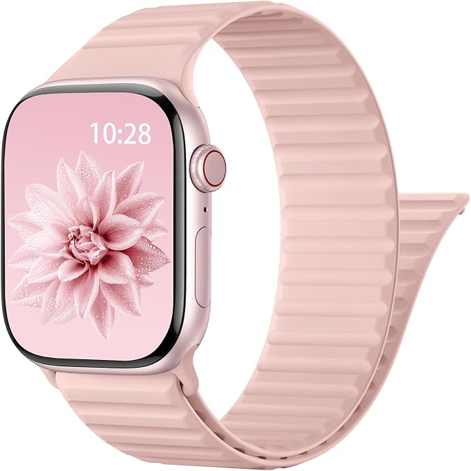 Patented Magnetic Silicone Sport Band for Apple Watch Bands for Women Men | Soft Silicone Solo Loop 40mm 38mm 41mm 44mm 45mm 42mm 49mm, Sport Strap for iWatch Series 11 10 9 8 7 6 5 4 3 2 1 SE Ultra