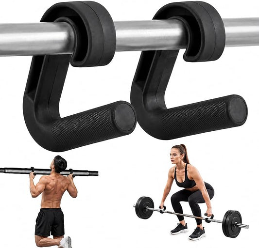Neutral Grip Pull Up Handles for Pull Up Bar, Barbell and Resistance Bands, Ergonomic Portable Pull Up Grips with Non-Slip Nylon Handles for Home Gym Fitness Enthusiasts, Fitness Equipment (Black)