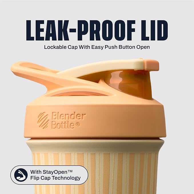 BlenderBottle Sport Sleek - Stainless Steel - 25-oz. - Full Color Yellow (Sunbeam Pop) (Amazon)