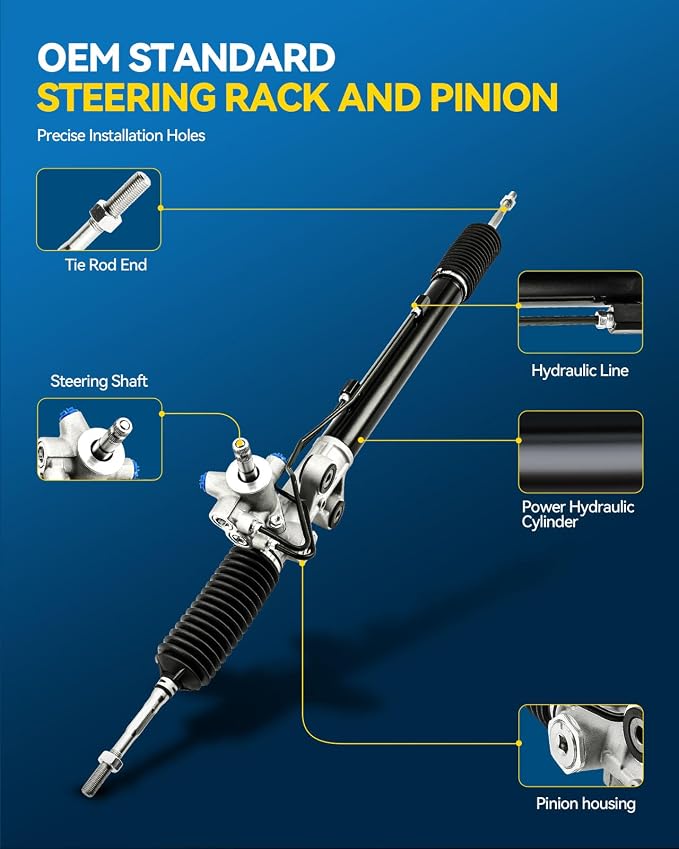 PHILTOP Power Steering Rack and Pinion Assembly for 2009-2015 Pilot | Replace No.53601SZAA02, 53601SZAA51, 262754