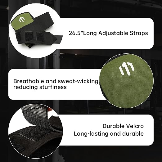 MANUEKLEAR Adjustable Compression Elbow Wraps for Weightlifting(1 Pair), Elbow Sleeves Weightlifting Men with Compression Band, 5mm Neoprene Elbow Strap for Weight Lifting and Bench Press