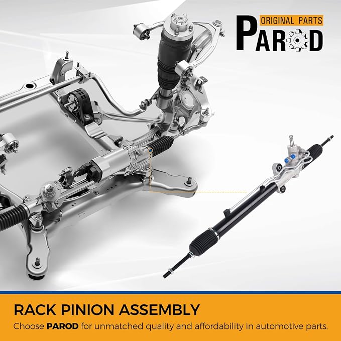 PAROD Power Steering Rack Pinion Assembly Fit for Honda Pilot 2003 2004 2005 2006 2007 2008 with Hydraulic Power,Replace for 53601S9VA01
