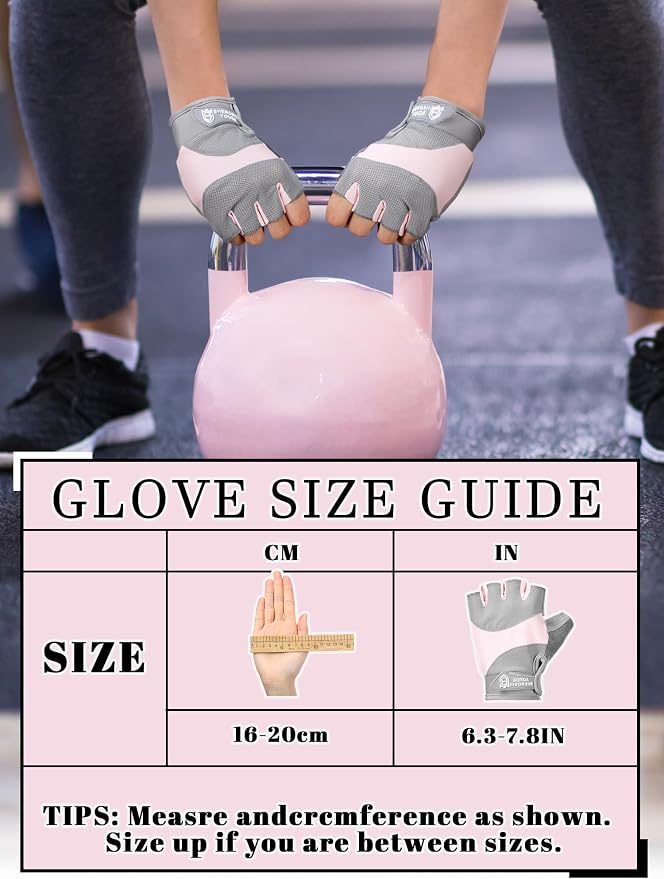 Fourluoo 3 Pairs Weight Lifting Gloves for Men Women, Gym Workout Gloves with Full Palm Protection, Breathable Anti-Slip Fitness Glove for Training, Cycling, Pull-ups, Medium