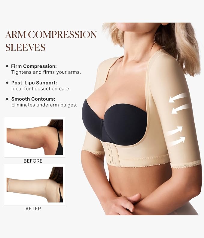 BRABIC Women's Shapewear Tops Post Surgery Compression Sleeve for Arm Shaper