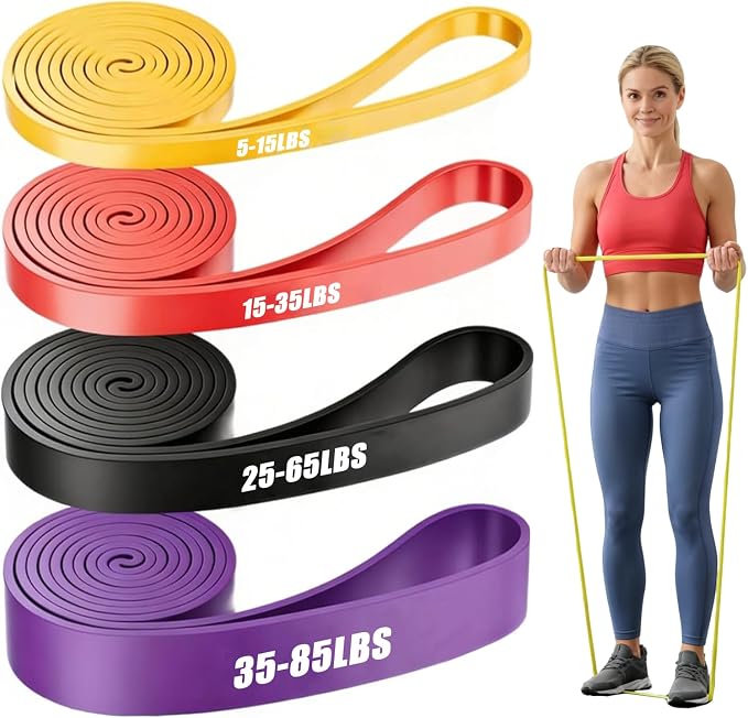 Resistance Bands, Pull Up Assistance Bands Set for Men & Women, Exercise Workout Bands for Working Out, Muscle Training, Physical Therapy, Body Stretching