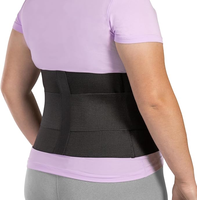 BraceAbility Plus Size Low Back Brace - Compression Lower Back Support Belt for Sciatica, Heavy Lifting at Work, Herniated Disc, Workouts, Sleeping, Lumbar Support, Back Pain in Women and Men (3XL)