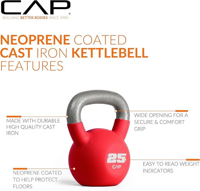 CAP Neoprene Coated Kettlebells - Multiple Sizes