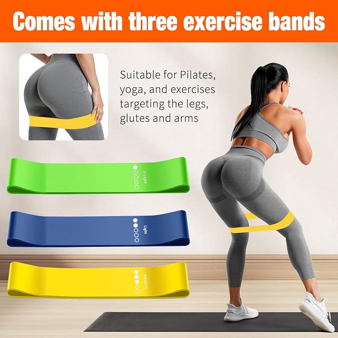 Bbtops Pilates Bar Kit with Resistance Bands,Pilates Bar with Stackable Bands Workout Equipment for Legs,Hip,Waist and Arm,Exercise Fitness Equipment for Women & Men Home Gym Yoga Pilates