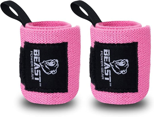 Improved Lifting Support & Stability - Gym Wrist Wraps for Weightlifting 14" Premium Quality Hand Wraps with Thumb Loop - Weight Lifting Wrist Wraps for Pain & Support