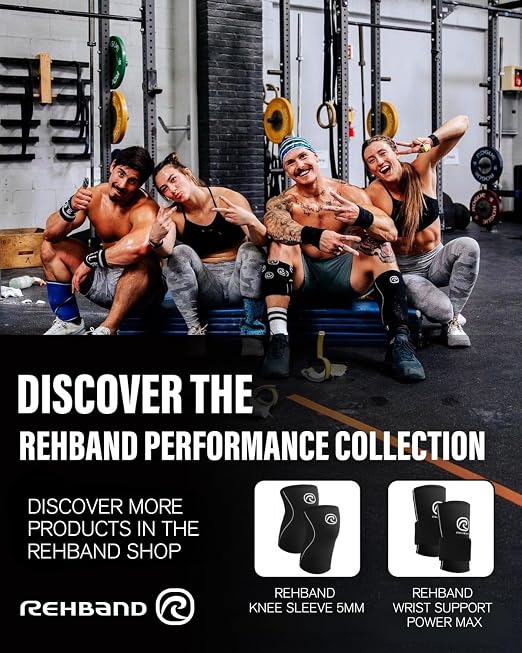 Rehband Elbow 5mm Compression Sleeve, Neoprene Elbow Sleeves for Weightlifting, Anatomical Design, Non-Slip & Close Fitting, Elbow Support Unisex, Colour:Black/Pink, Size:Medium