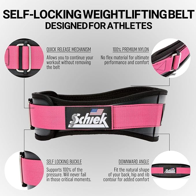 Schiek Sports Model 3004 Power Lifting Belt - Black