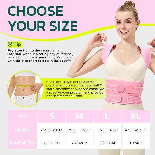 Back Brace Posture Corrector for Women, Upgraded Upper Back Support – Helps Neck, Shoulder & Back Pain Relief, Comfortable Spine Support Belt for Office, Work and Home Daily Use