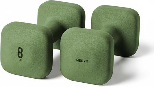 WeGym Square Dumbbells for Home Gym, Hand Weights for Strength Training