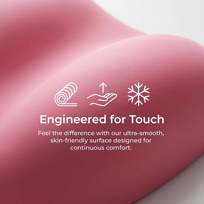 Pink Mouse Wrist Rest, Ergonomic Memory Foam Wrist Support | Non-slip base and soft memory foam provide lasting comfort for work, study, gaming, and everyday computer use.